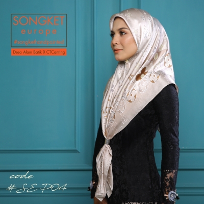 Square Songket Europe Premium 04 Dusty Coco